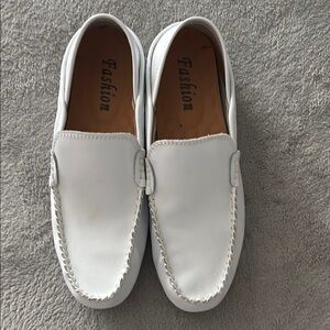 Men's White Loafers